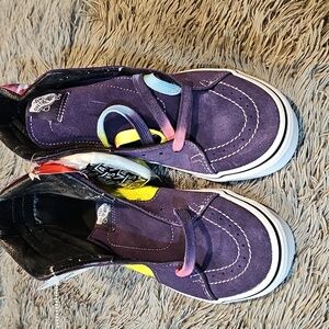 Vans Mens Purple and Multicolor Sneakers